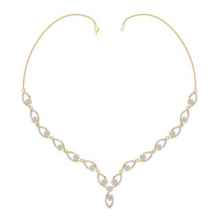 Mishika Delicate Diamond Necklace For Her